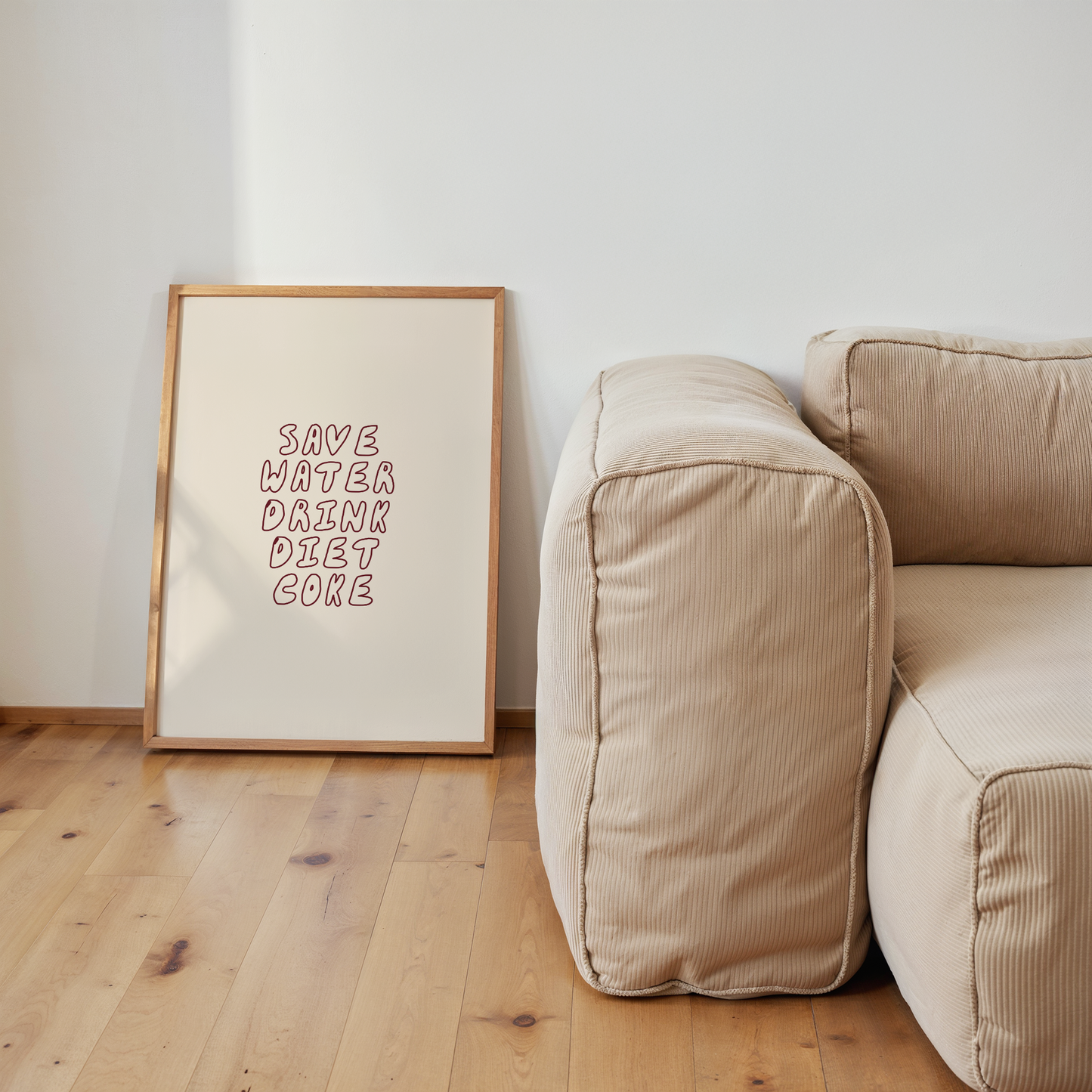 Save Water Drink Diet Coke | Art Print