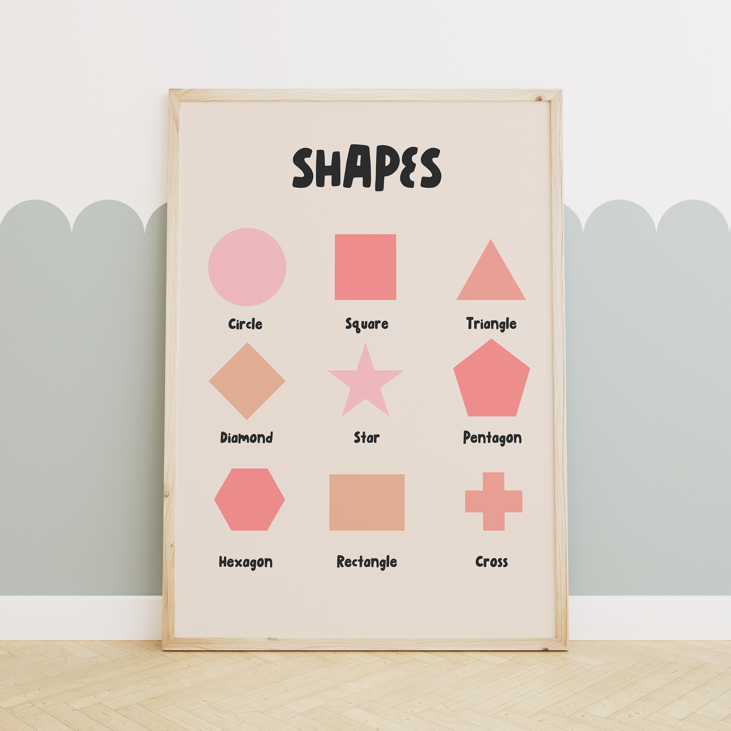 Educational Prints | Pink | Art Print
