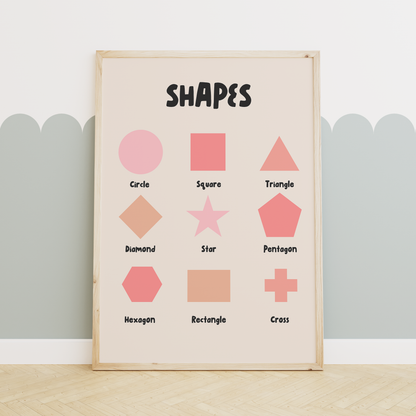 Educational Prints | Pink | Art Print