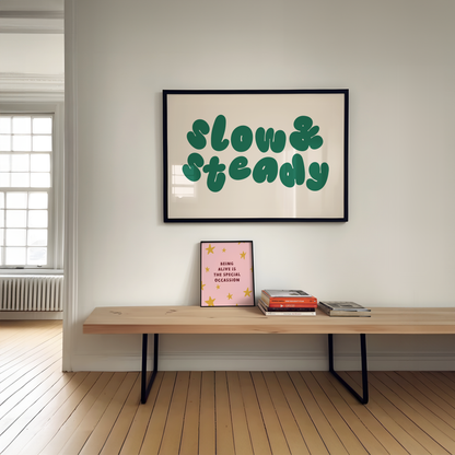 WISDOM & WONDER DESIGNS X MIND | Slow & Steady | Art Print