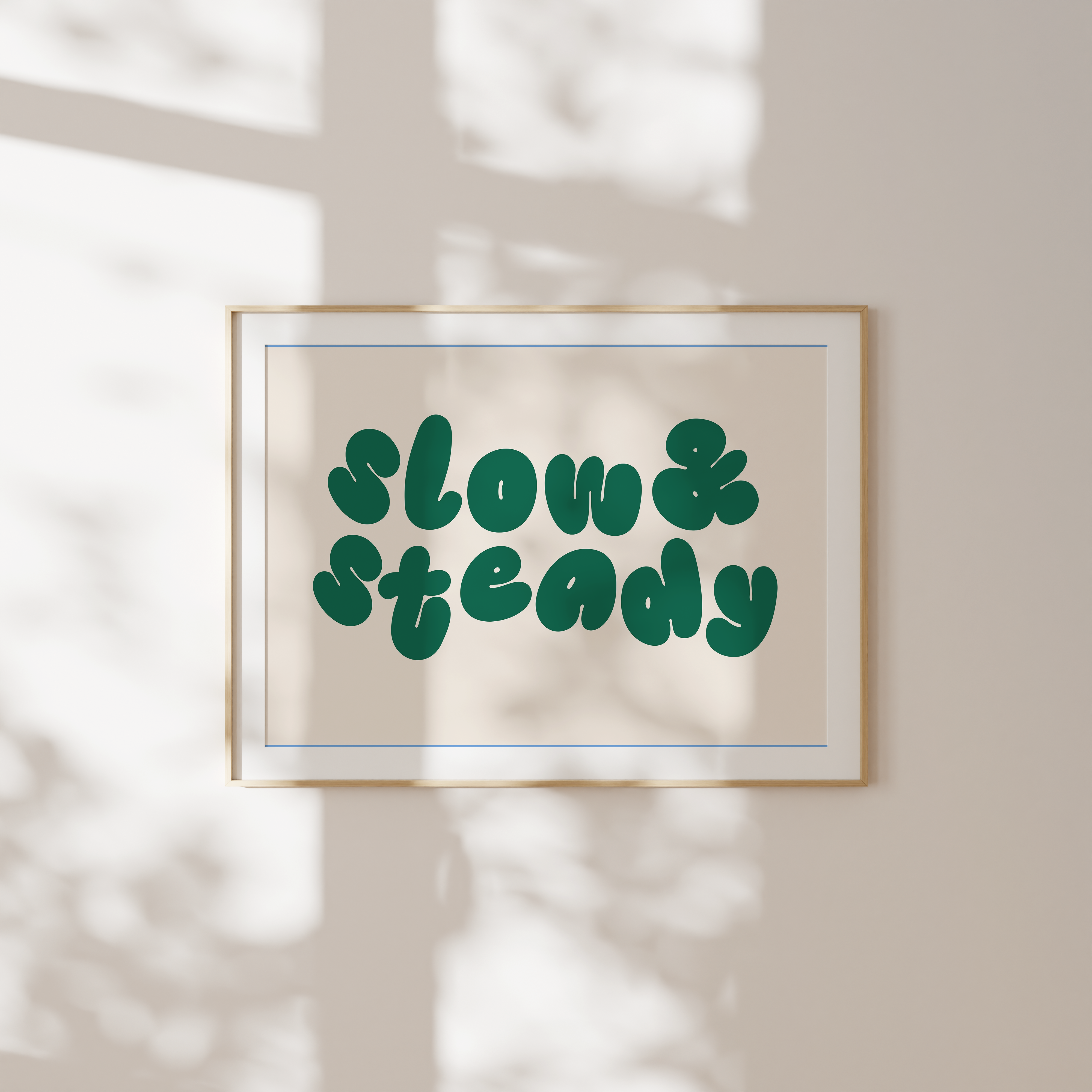 WISDOM & WONDER DESIGNS X MIND | Slow & Steady | Art Print