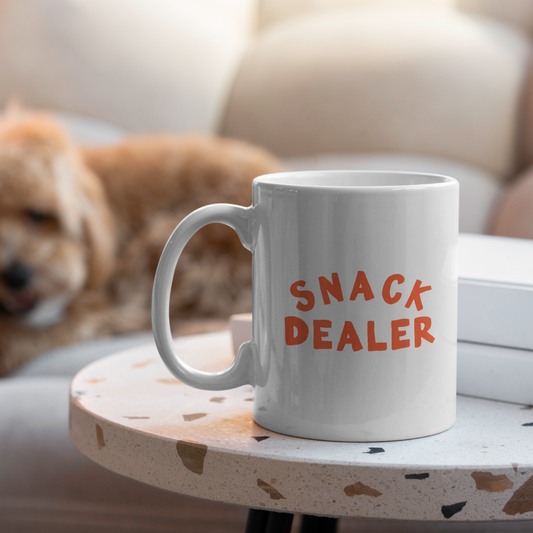 WISDOM & WONDER X HEY WONDER | Snack Dealer | Coral | Ceramic Mug