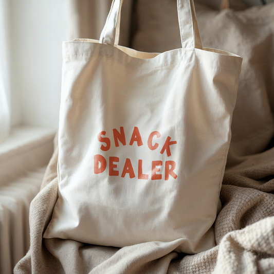 WISDOM & WONDER X HEY WONDER | Snack Dealer | Organic Cotton Tote Bag