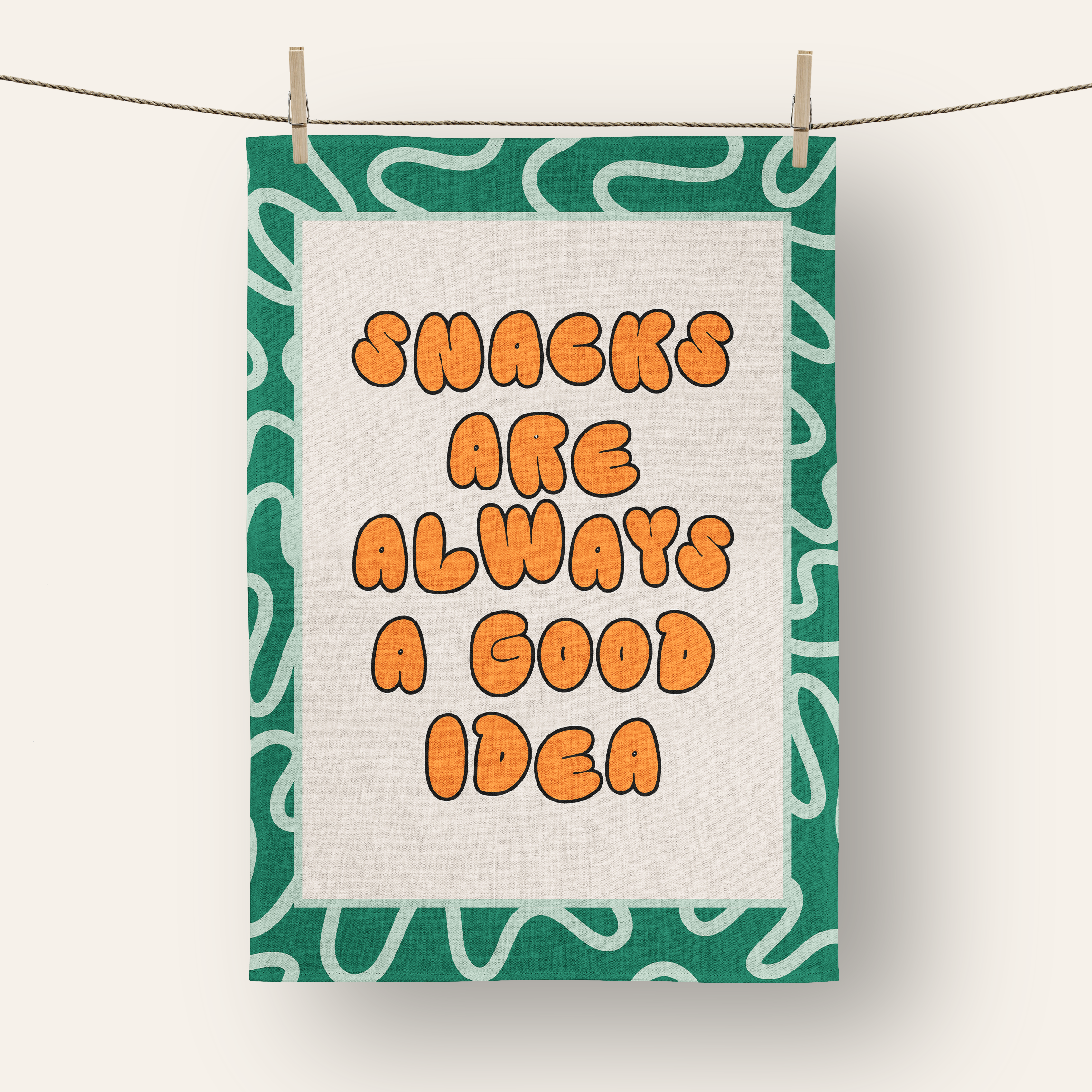 Snacks Are Always A Good Idea | Tea Towel