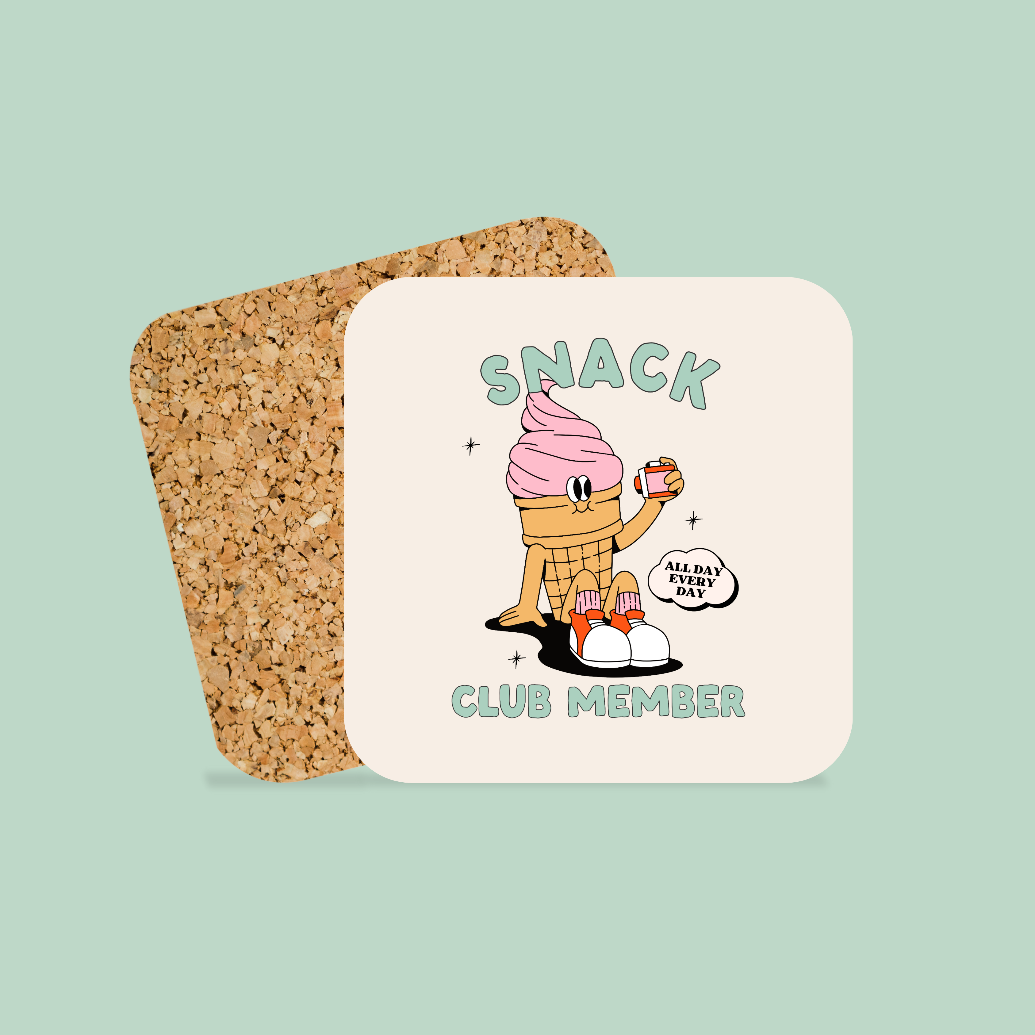 Snack Club Member | Coaster – Wisdom and Wonder Designs