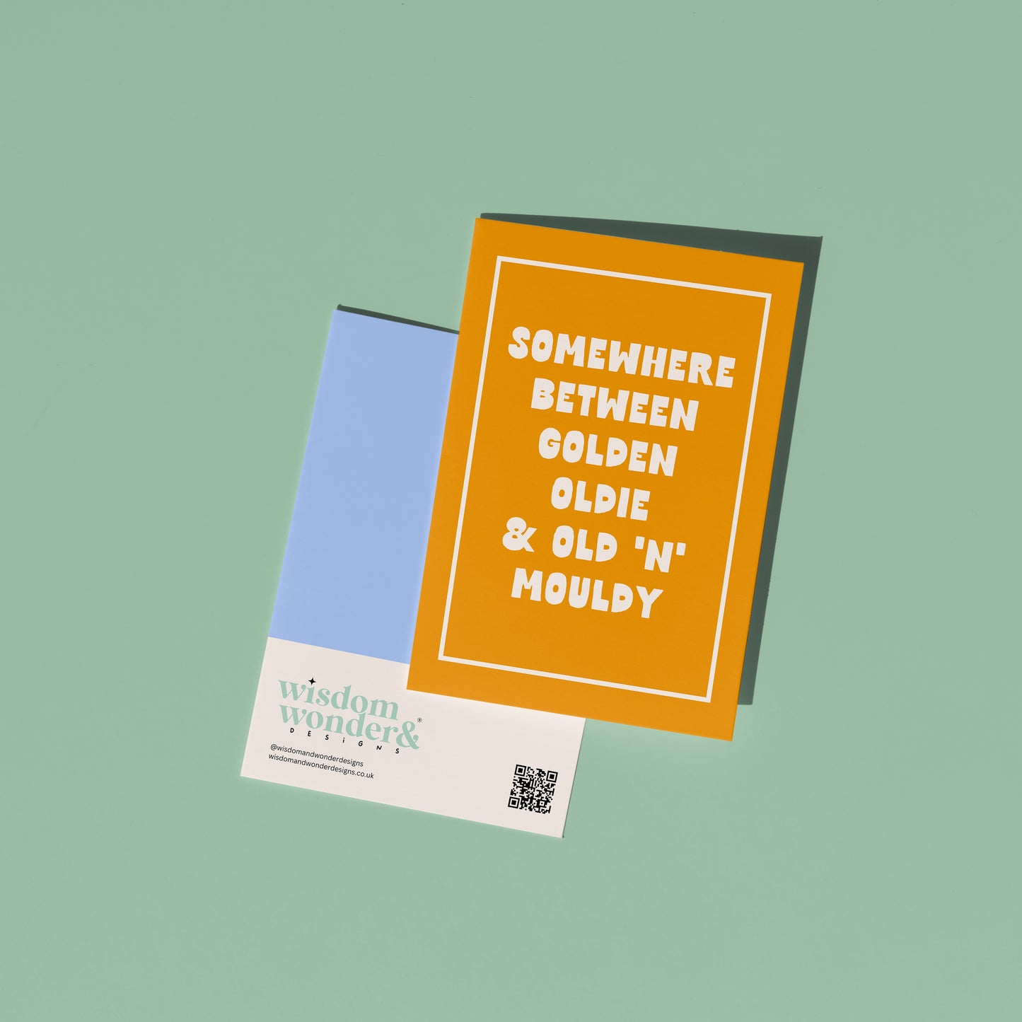 Somewhere Between Golden Oldie | Greeting Card