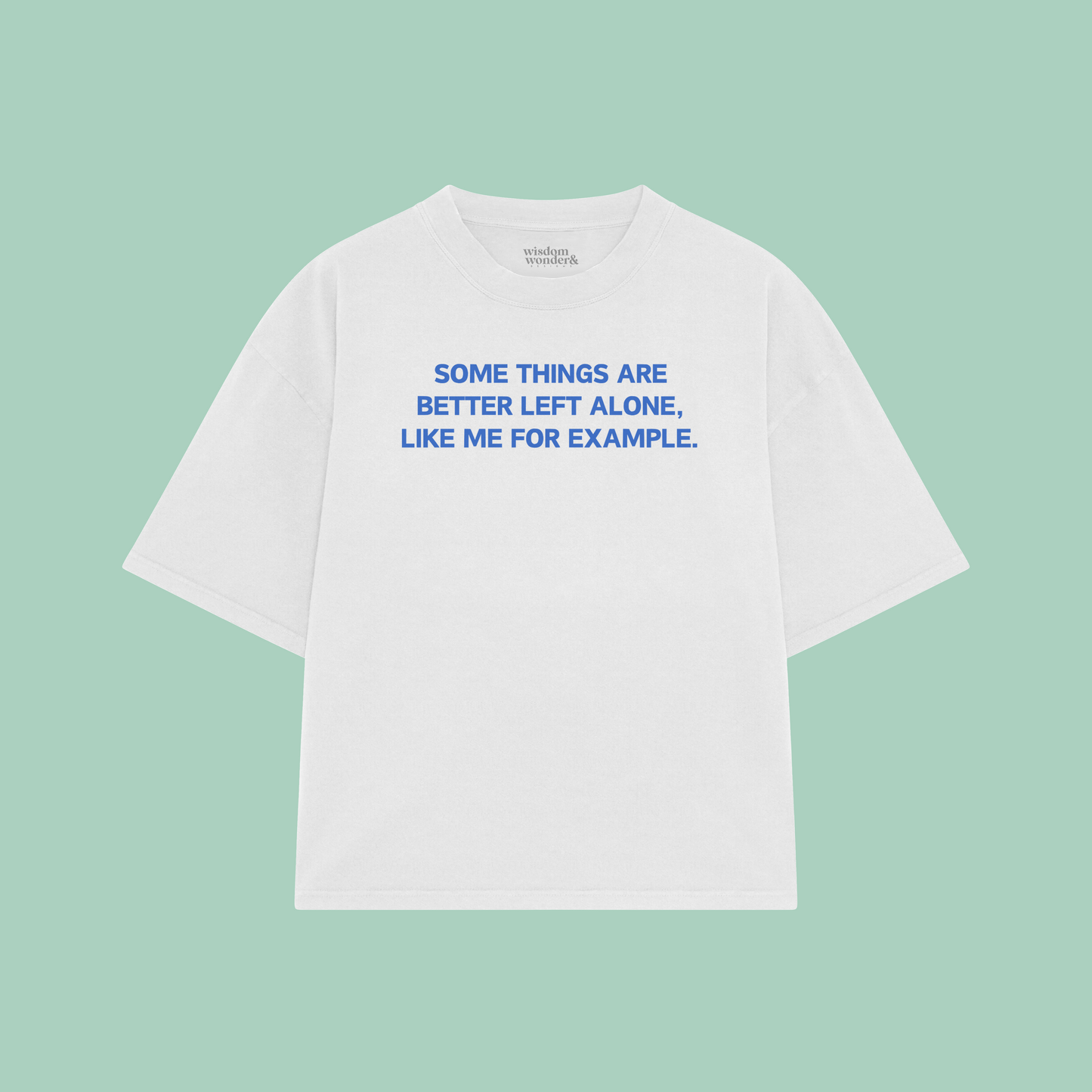 Some Things Are Better Left Alone, Like Me For Example | Boxy T Shirt