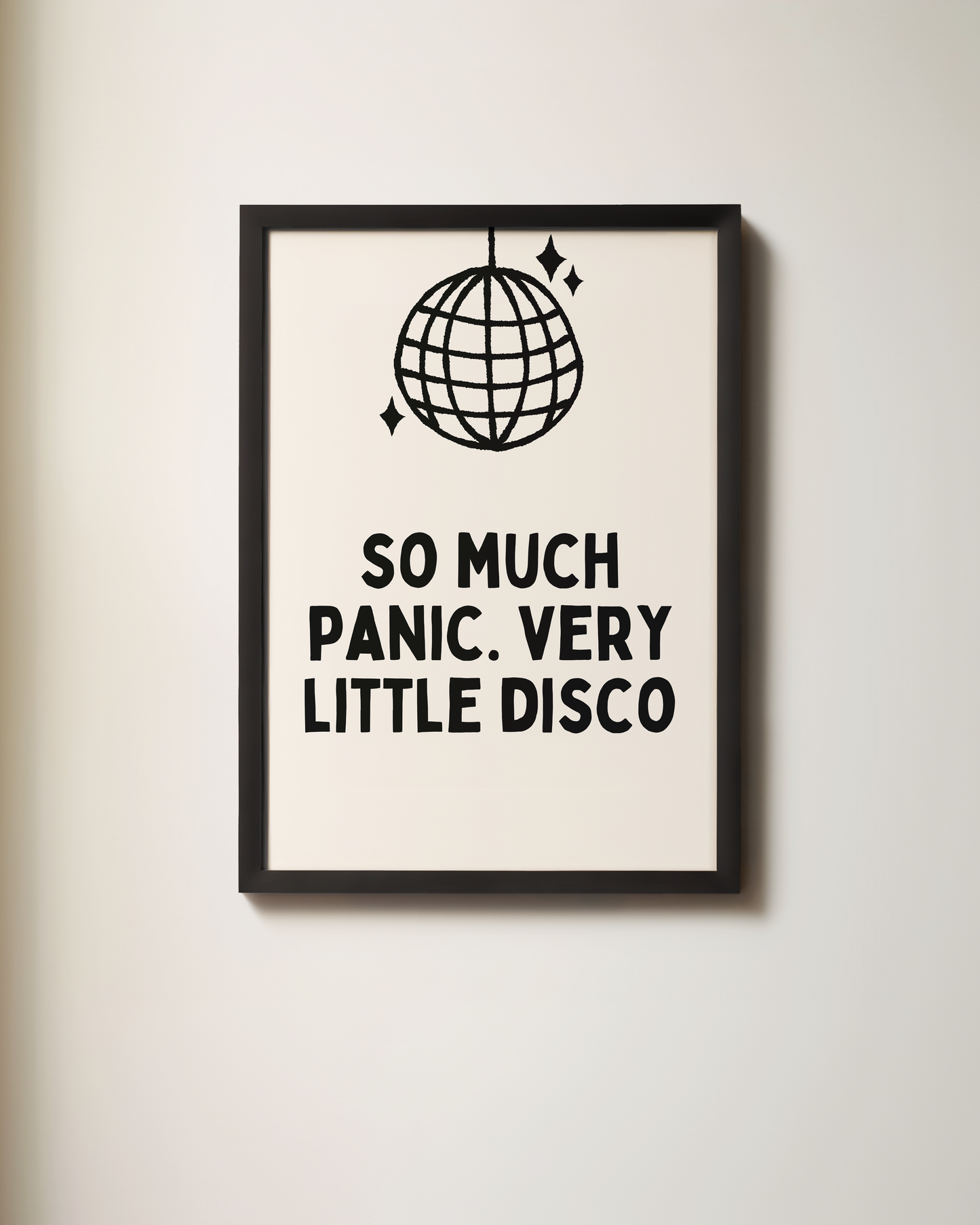 So Much Panic. Very Little Disco | Art Print