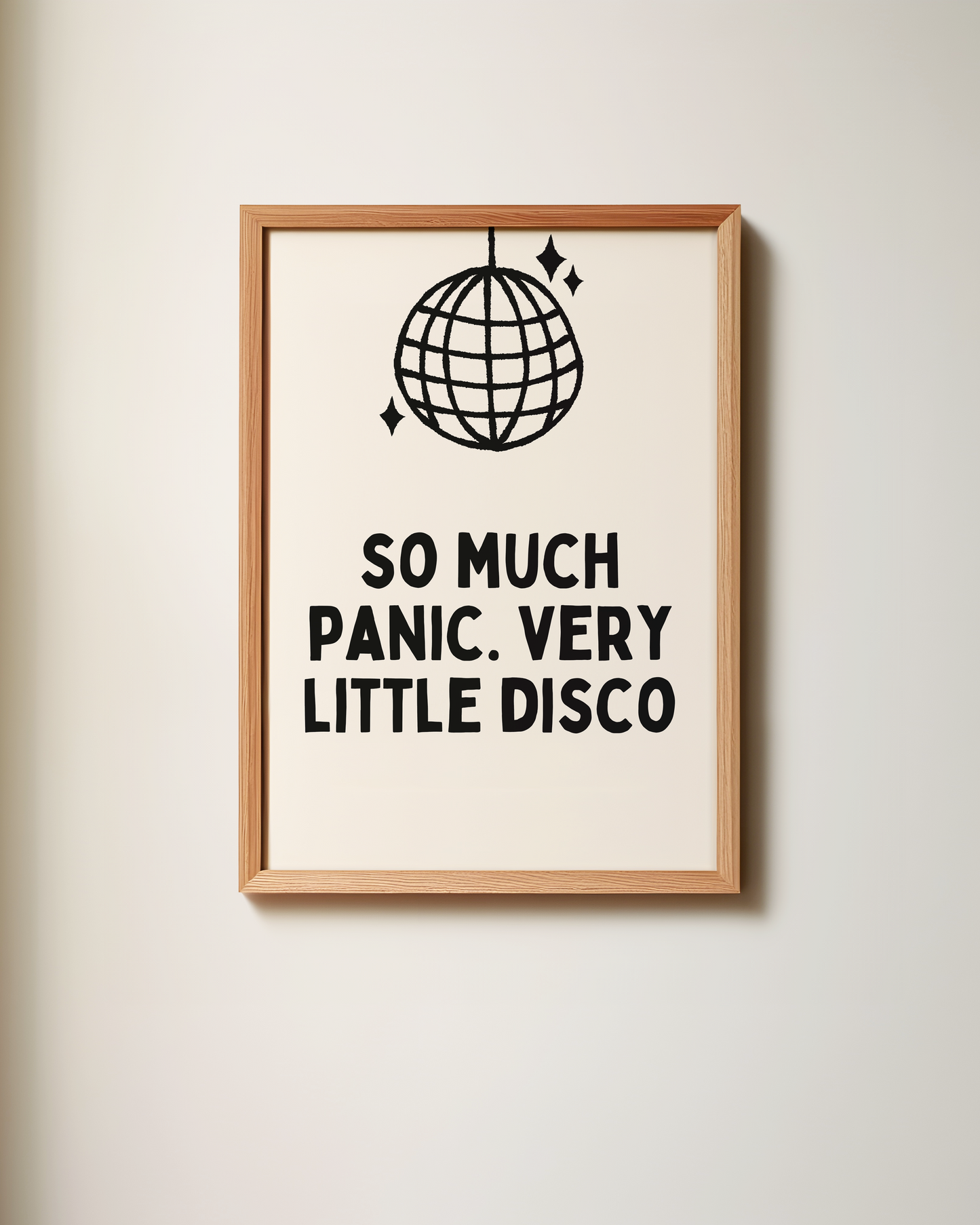 So Much Panic. Very Little Disco | Art Print