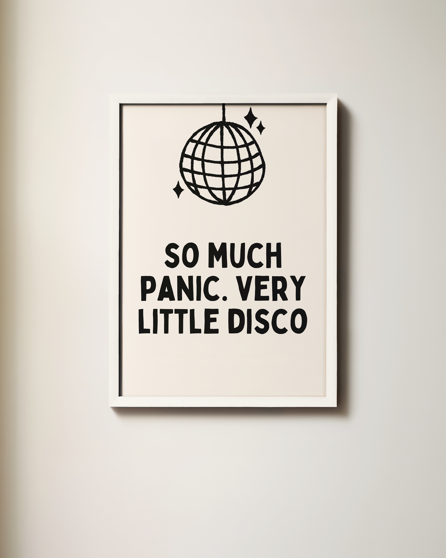 So Much Panic. Very Little Disco | Art Print