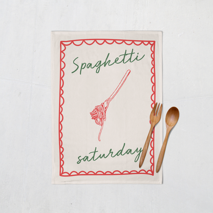 Spaghetti Saturday | Tea Towel