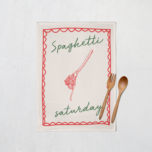 Spaghetti Saturday | Tea Towel