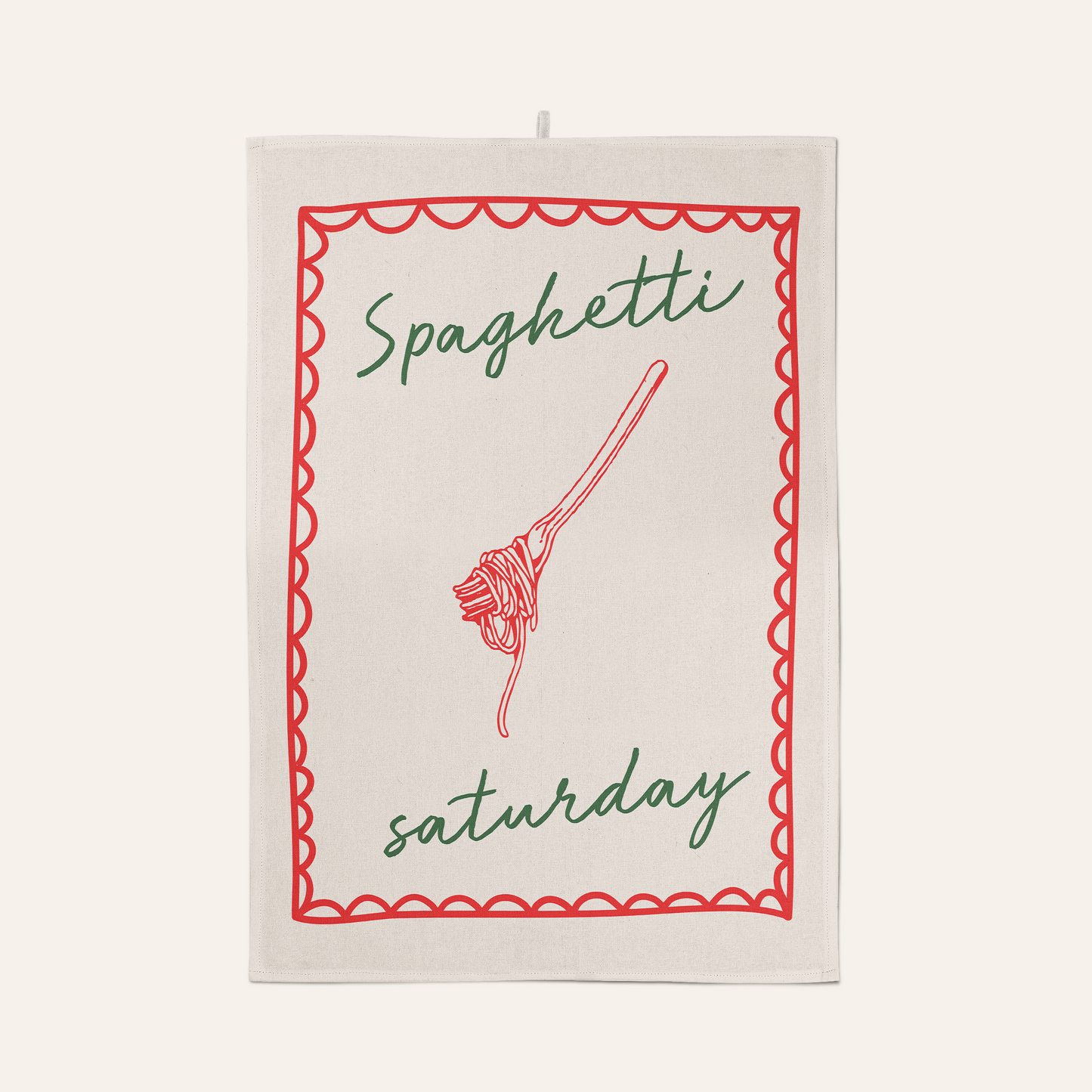 Spaghetti Saturday | Tea Towel