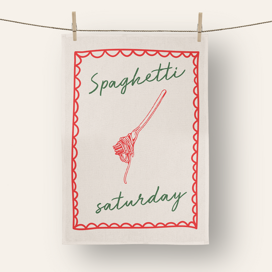 Spaghetti Saturday | Tea Towel