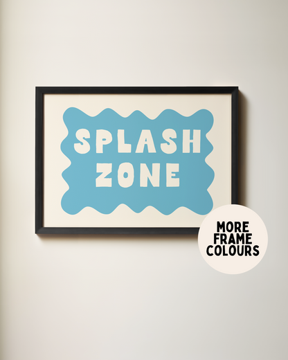 Splash Zone | Denim & Cream | Art Print