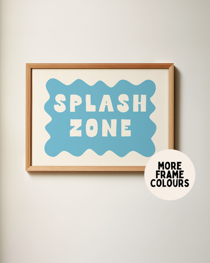 Splash Zone | Denim & Cream | Art Print