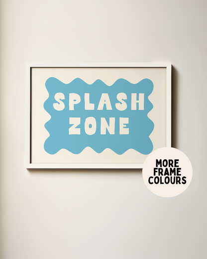 Splash Zone | Denim & Cream | Art Print