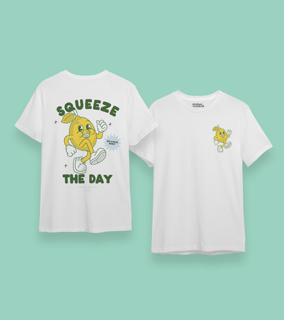 Squeeze The Day | Back Design | Organic Unisex T Shirt