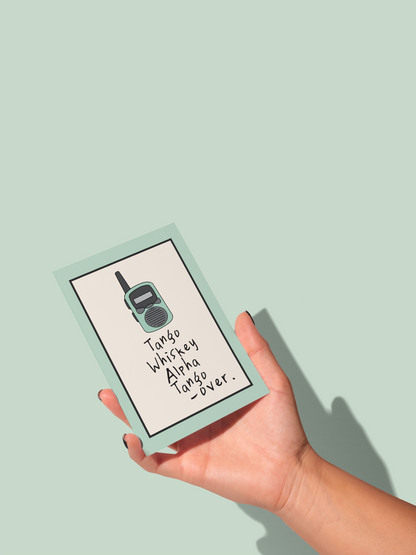 Tango Whiskey | Greeting Card
