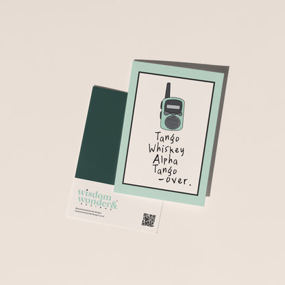 Tango Whiskey | Greeting Card