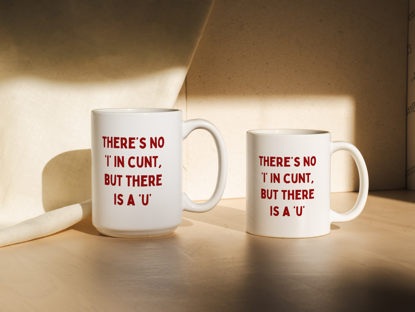 There's No 'I' In Cunt, But There Is A 'U' | Mug