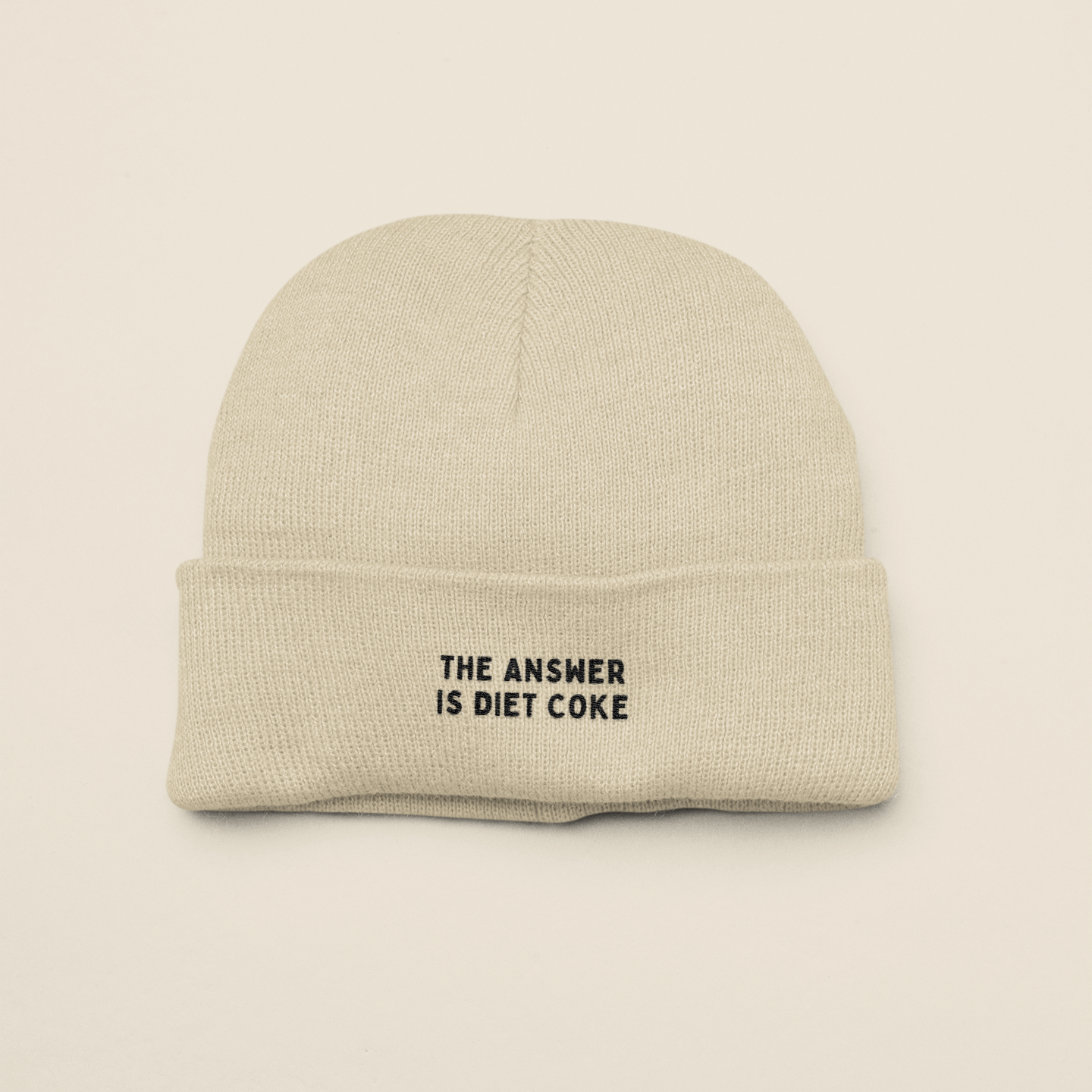 The Answer Is Diet Coke | Beanie Hat