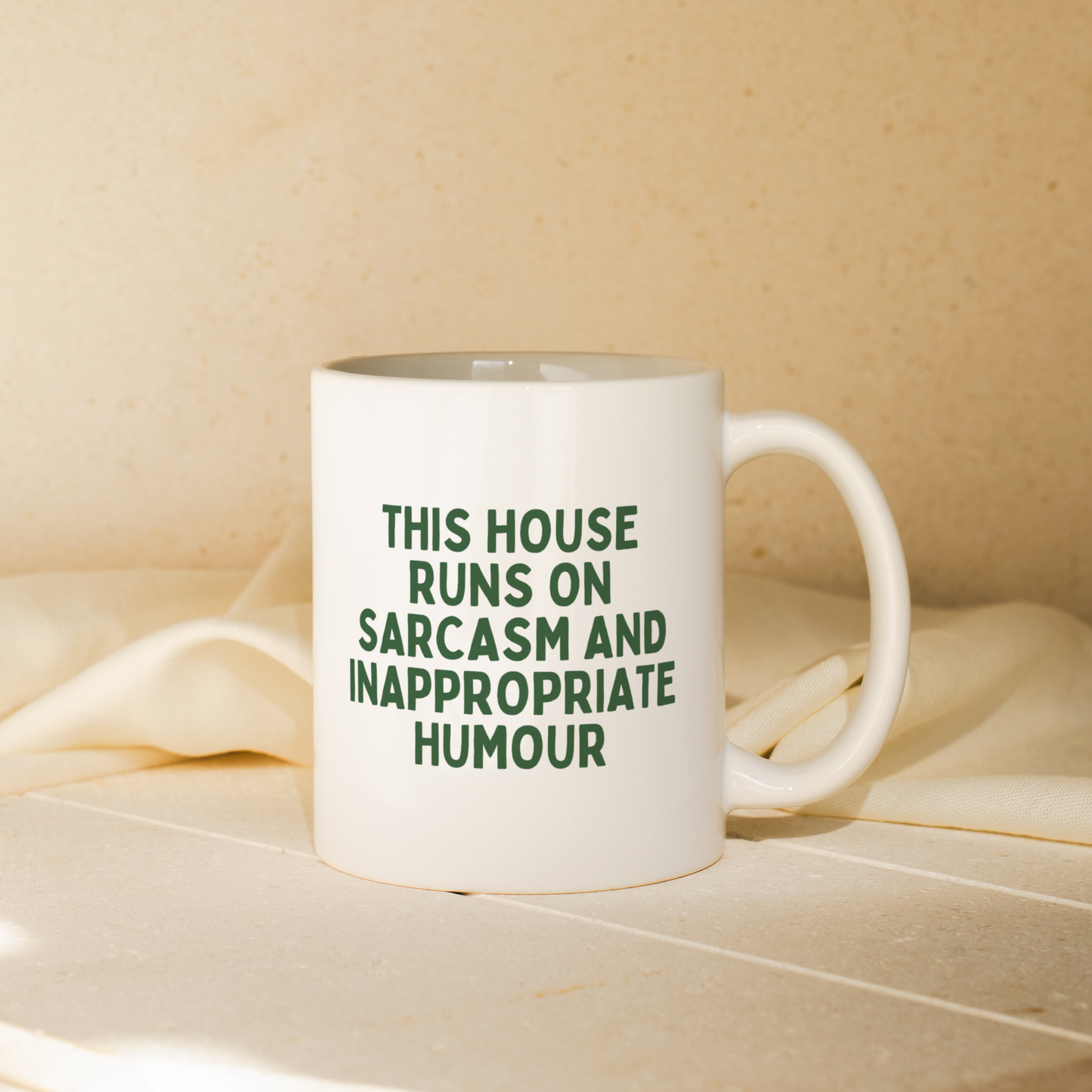 This House Runs On Sarcasm And Inappropriate Humour | Mug