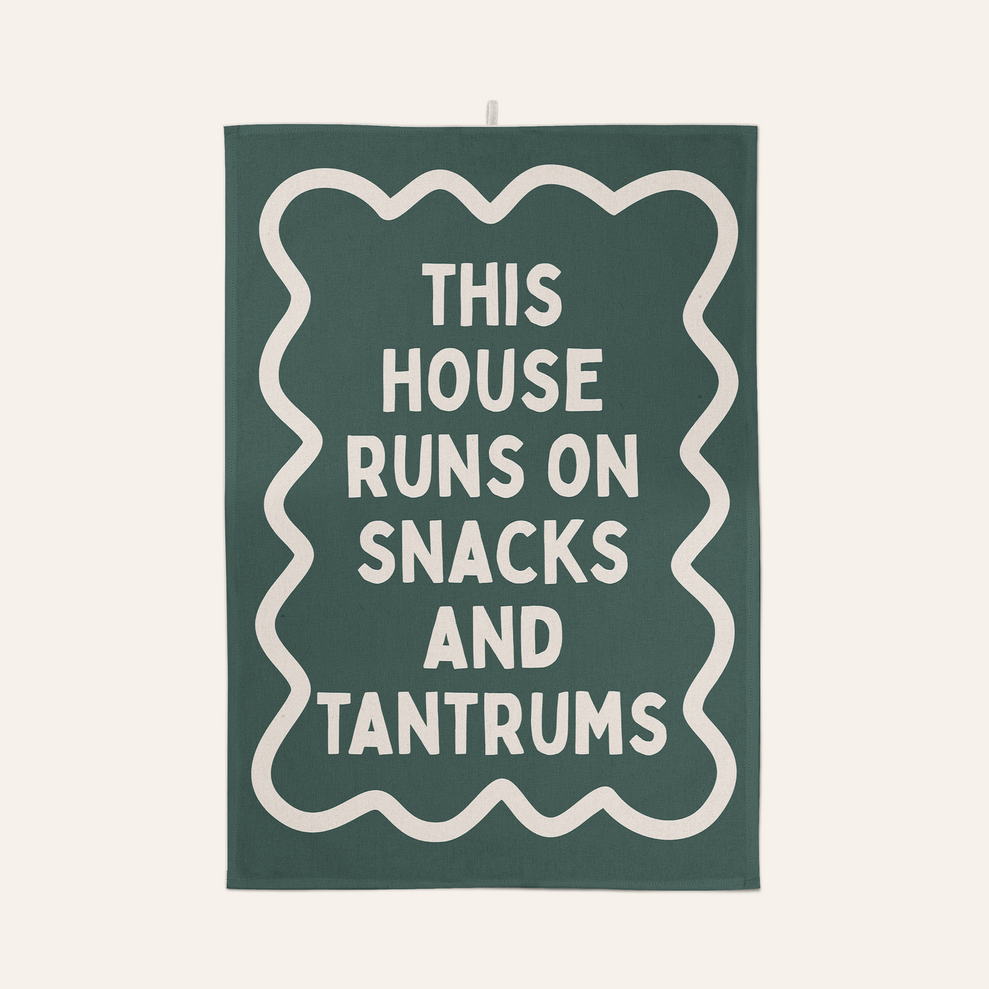 This House Runs On Snacks And Tantrums | Tea Towel