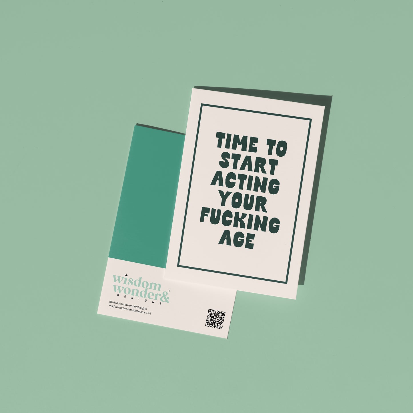 Time To Start Acting | Greeting Card