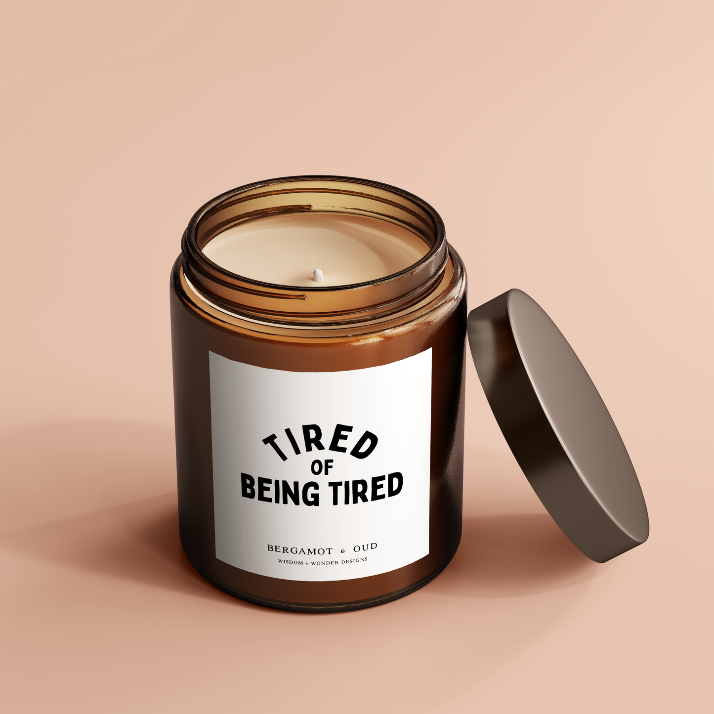 WISDOM & WONDER DESIGNS X POTS UK | Tired Of Being Tired | Candle