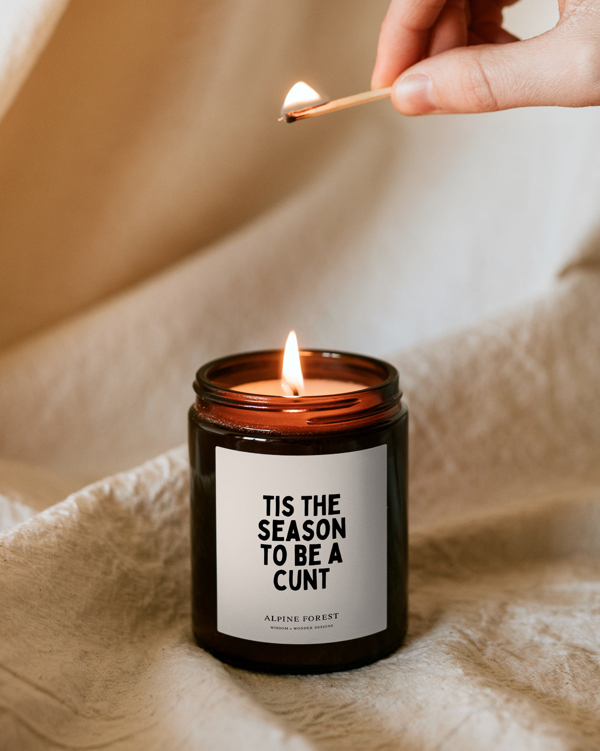 Christmas Candle | Tis The Season To Be A Cunt