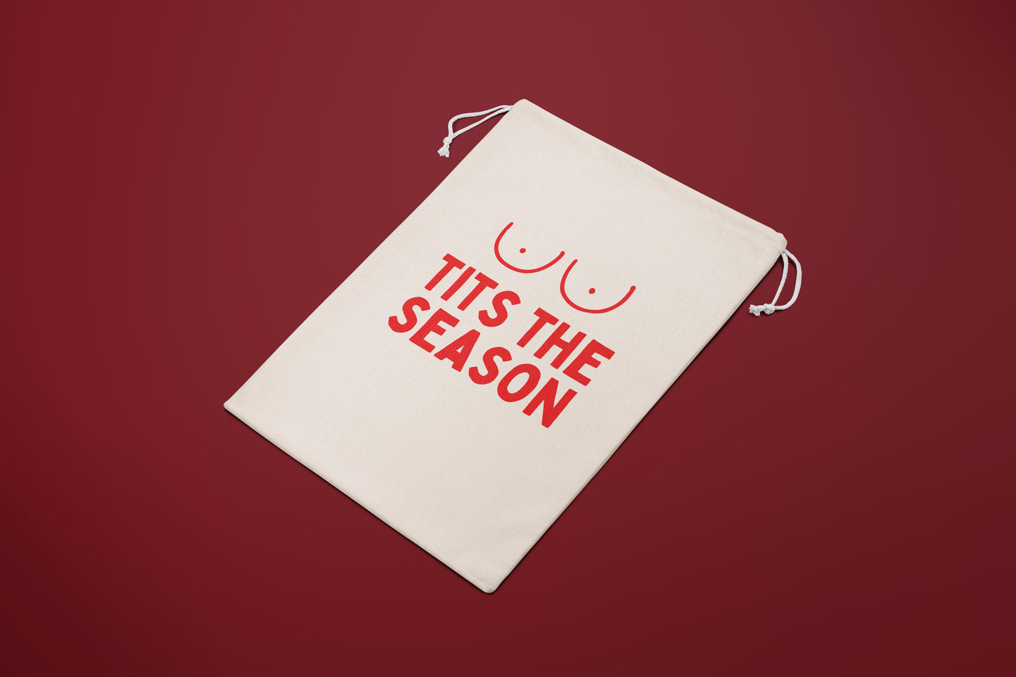 Tits The Season | Premium Cotton Christmas Sack