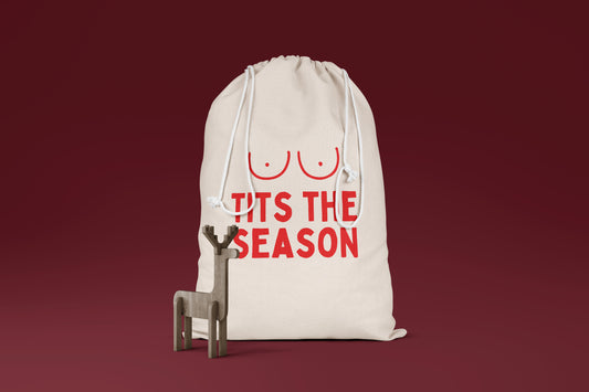 Tits The Season | Premium Cotton Christmas Sack