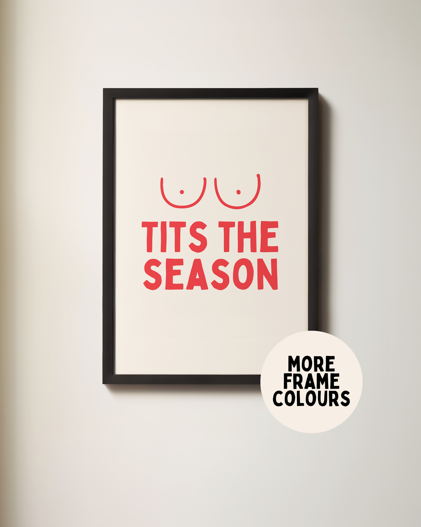 Tits The Season | Christmas Art Print
