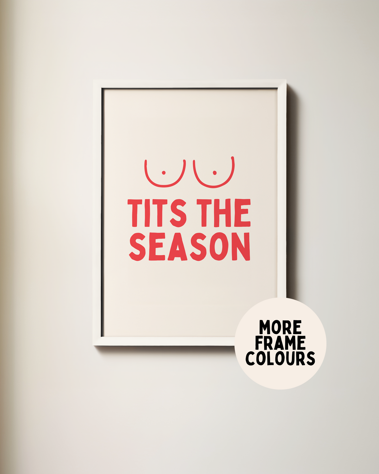 Tits The Season | Christmas Art Print
