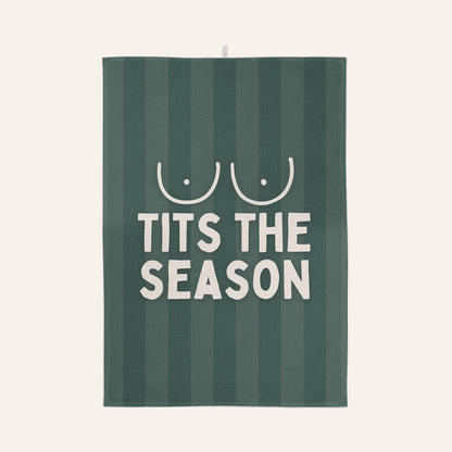 Tits The Season | Christmas Tea Towel