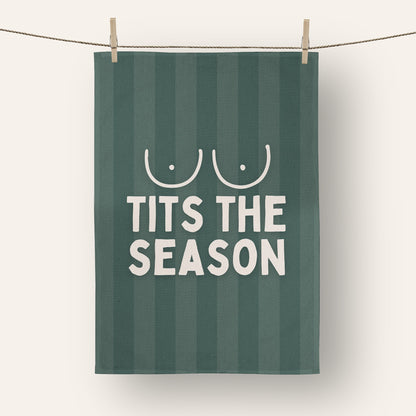 Tits The Season | Christmas Tea Towel