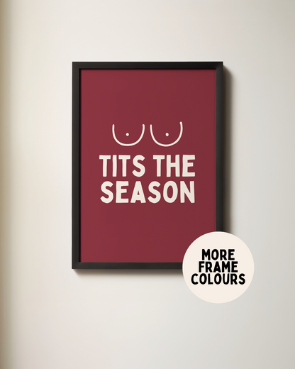 Tits The Season | Christmas Art Print