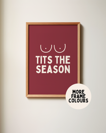 Tits The Season | Christmas Art Print