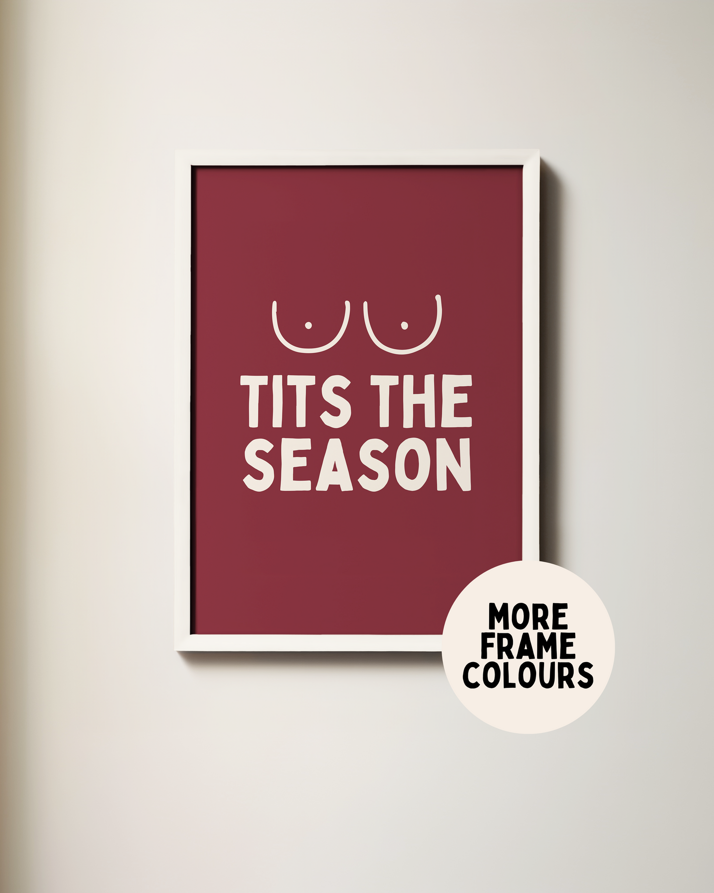 Tits The Season | Christmas Art Print