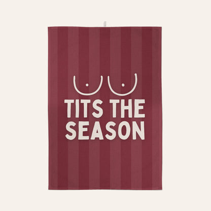 Tits The Season | Christmas Tea Towel