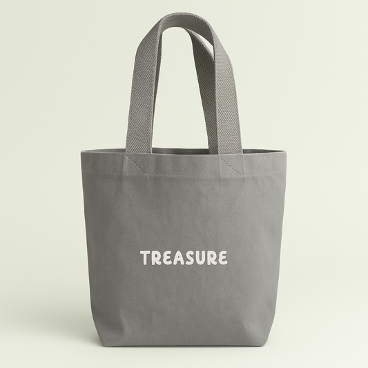Treasure | Embroidered Mini Tote Bag