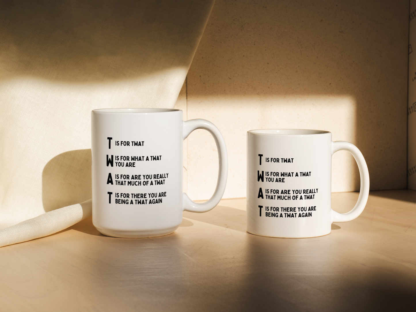 T Is For Twat | Mug