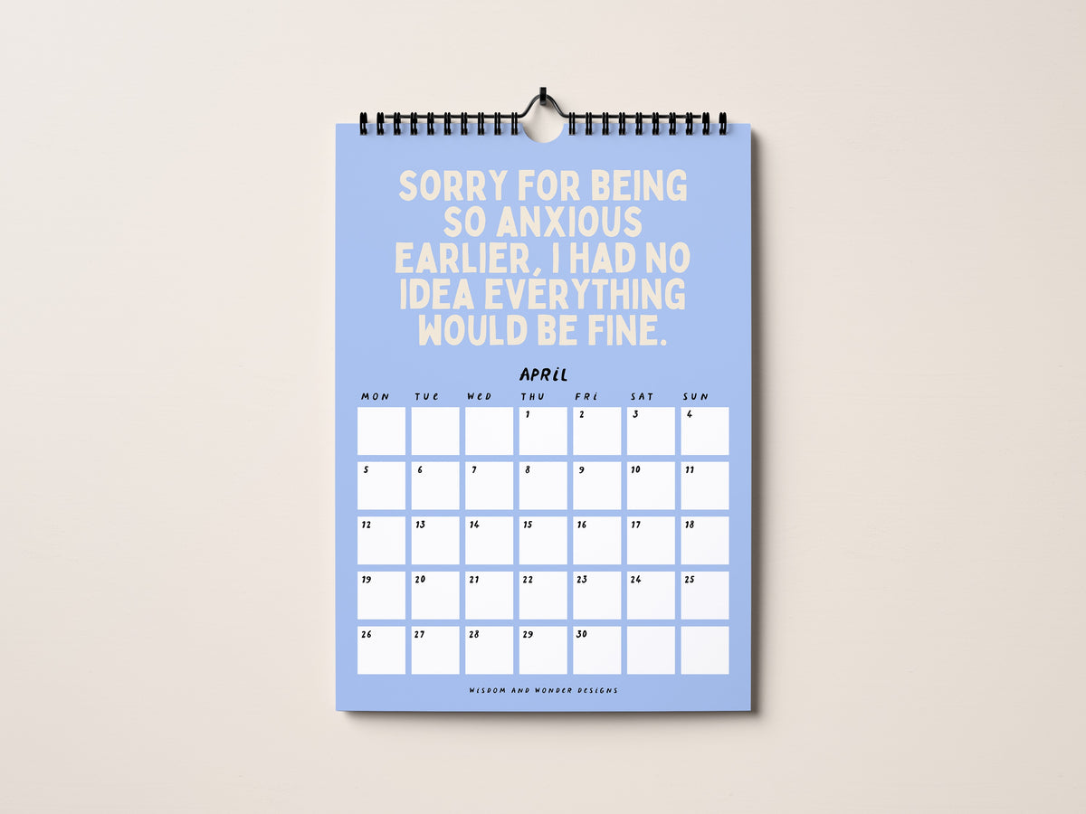 2027 Calendar | The Anxious Edition