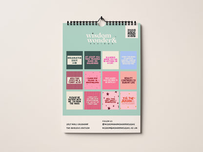 2027 Calendar | The Anxious Edition