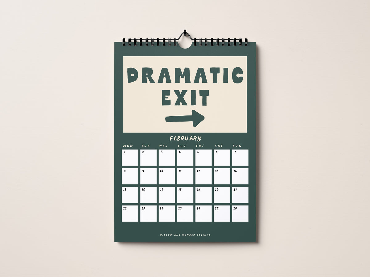 2027 Calendar | The Anxious Edition