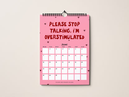 2027 Calendar | The Anxious Edition