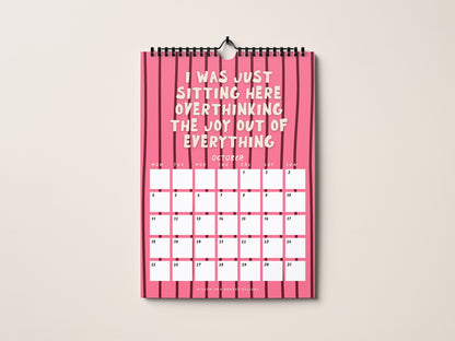 2027 Calendar | The Anxious Edition