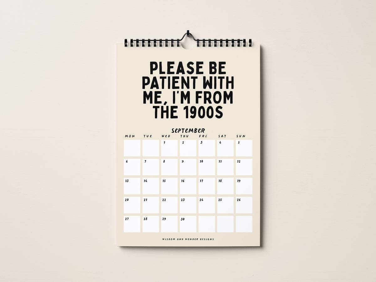 2027 Calendar | The Anxious Edition