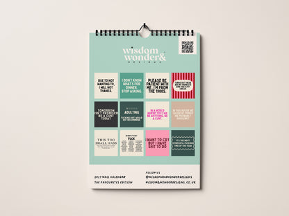 2027 Calendar | The Favourites Edition